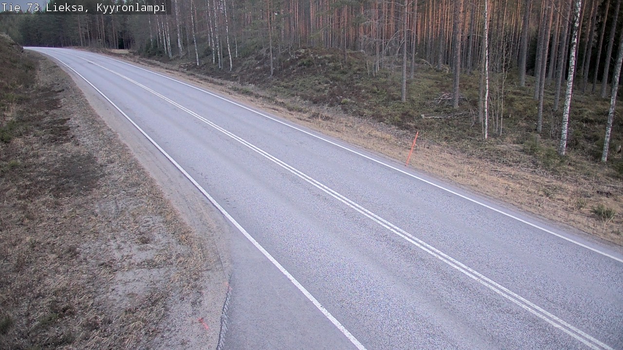 Weather Camera Image Väg 73 Lieksa, Kyyrönlampi, Lieksa, Pohjois-Karjala