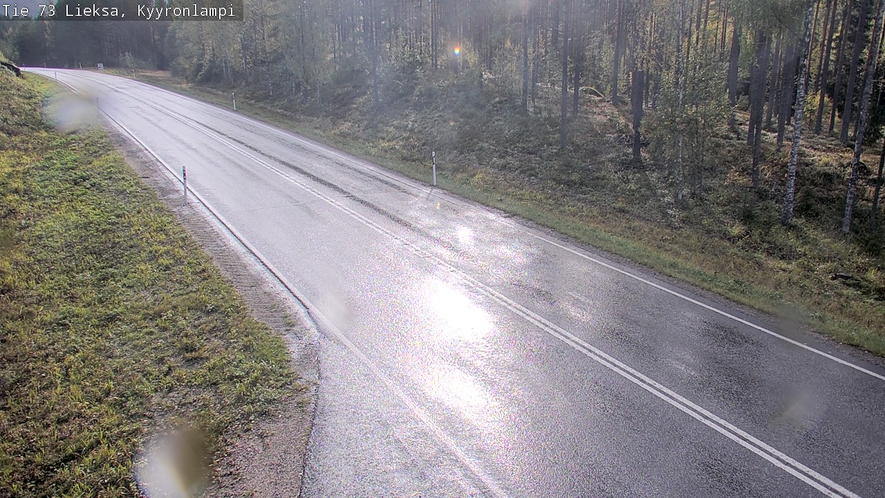 Weather Camera Image Road 73 Lieksa, Kyyrönlampi, Lieksa, Pohjois-Karjala
