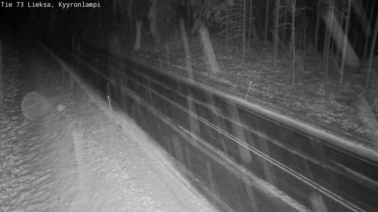 Weather Camera Image Väg 73 Lieksa, Kyyrönlampi, Lieksa, Pohjois-Karjala