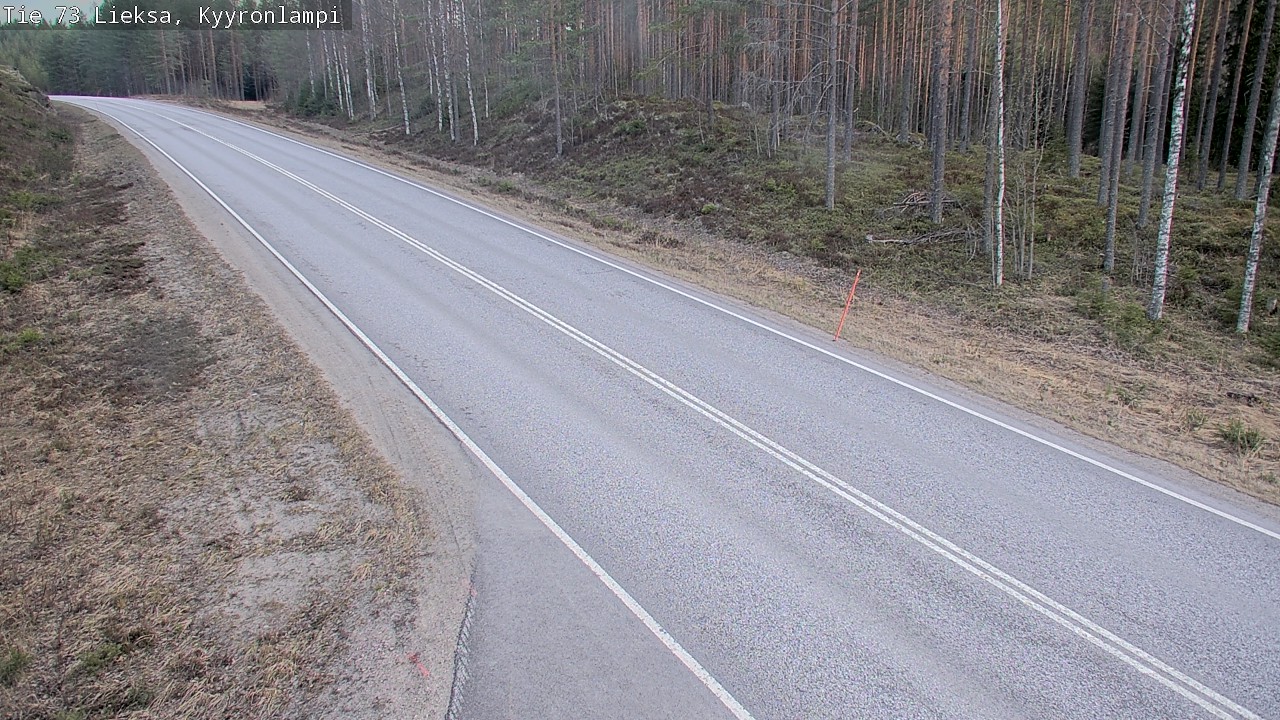 Weather Camera Image Väg 73 Lieksa, Kyyrönlampi, Lieksa, Pohjois-Karjala