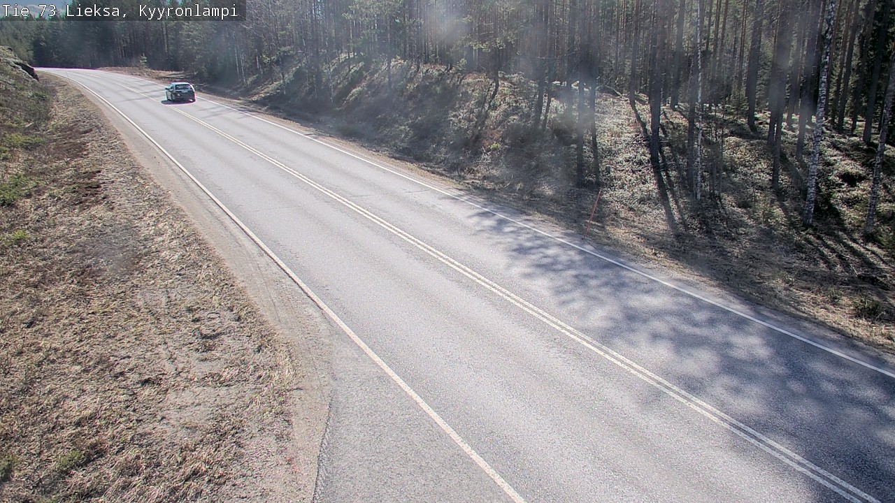Weather Camera Image Väg 73 Lieksa, Kyyrönlampi, Lieksa, Pohjois-Karjala