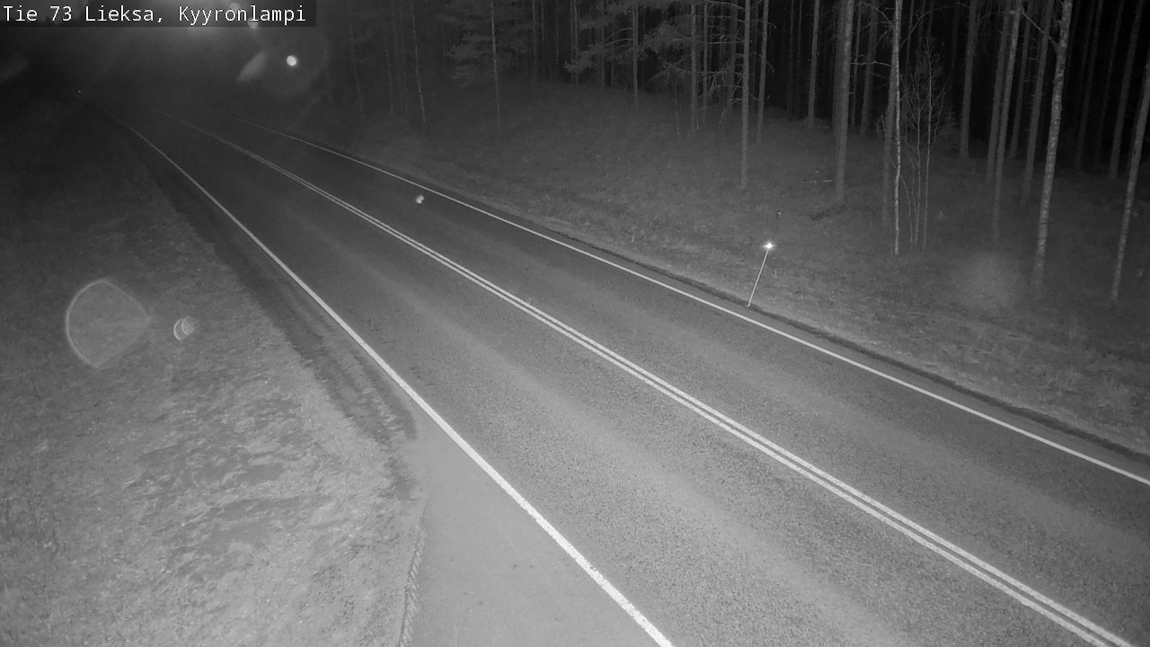 Weather Camera Image Road 73 Lieksa, Kyyrönlampi, Lieksa, Pohjois-Karjala