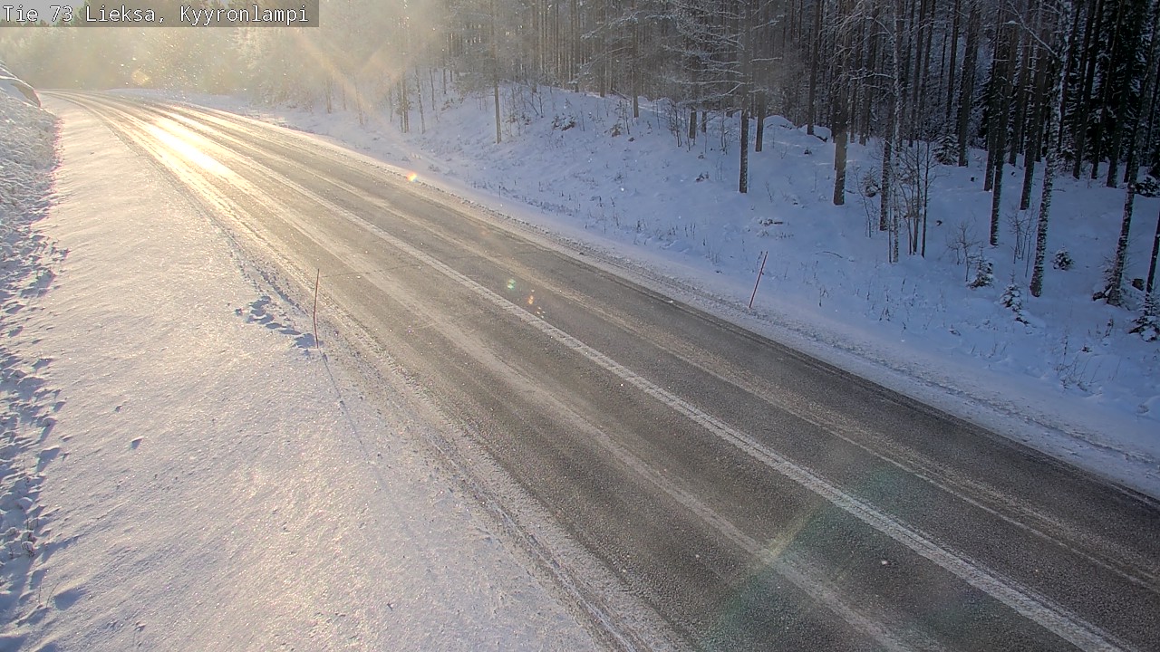 Weather Camera Image Väg 73 Lieksa, Kyyrönlampi, Lieksa, Pohjois-Karjala