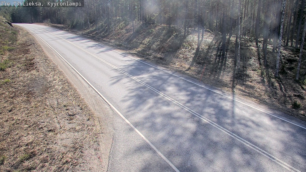 Weather Camera Image Väg 73 Lieksa, Kyyrönlampi, Lieksa, Pohjois-Karjala