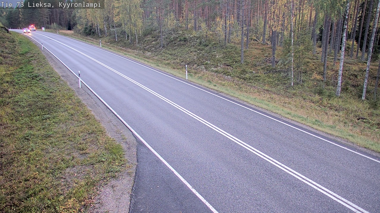 Weather Camera Image Road 73 Lieksa, Kyyrönlampi, Lieksa, Pohjois-Karjala