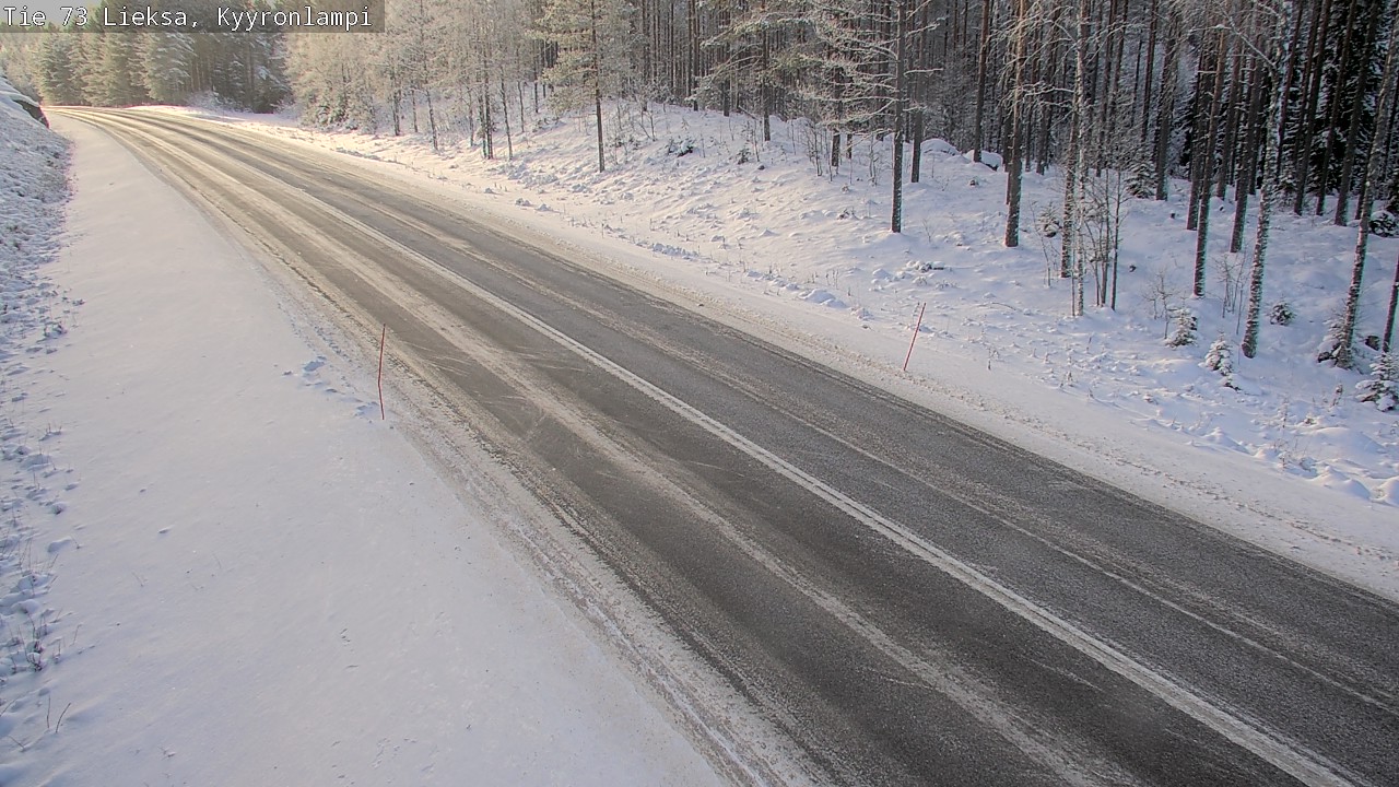 Weather Camera Image Väg 73 Lieksa, Kyyrönlampi, Lieksa, Pohjois-Karjala