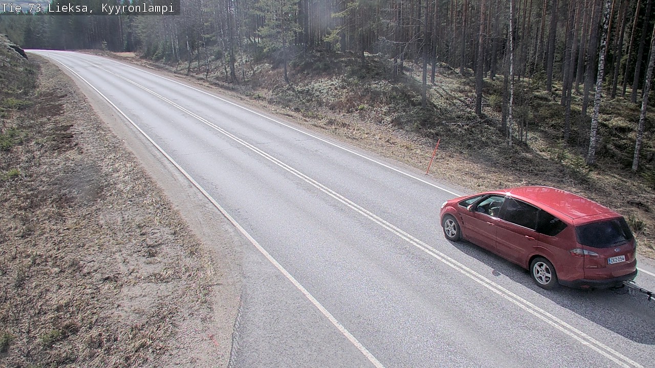 Weather Camera Image Väg 73 Lieksa, Kyyrönlampi, Lieksa, Pohjois-Karjala