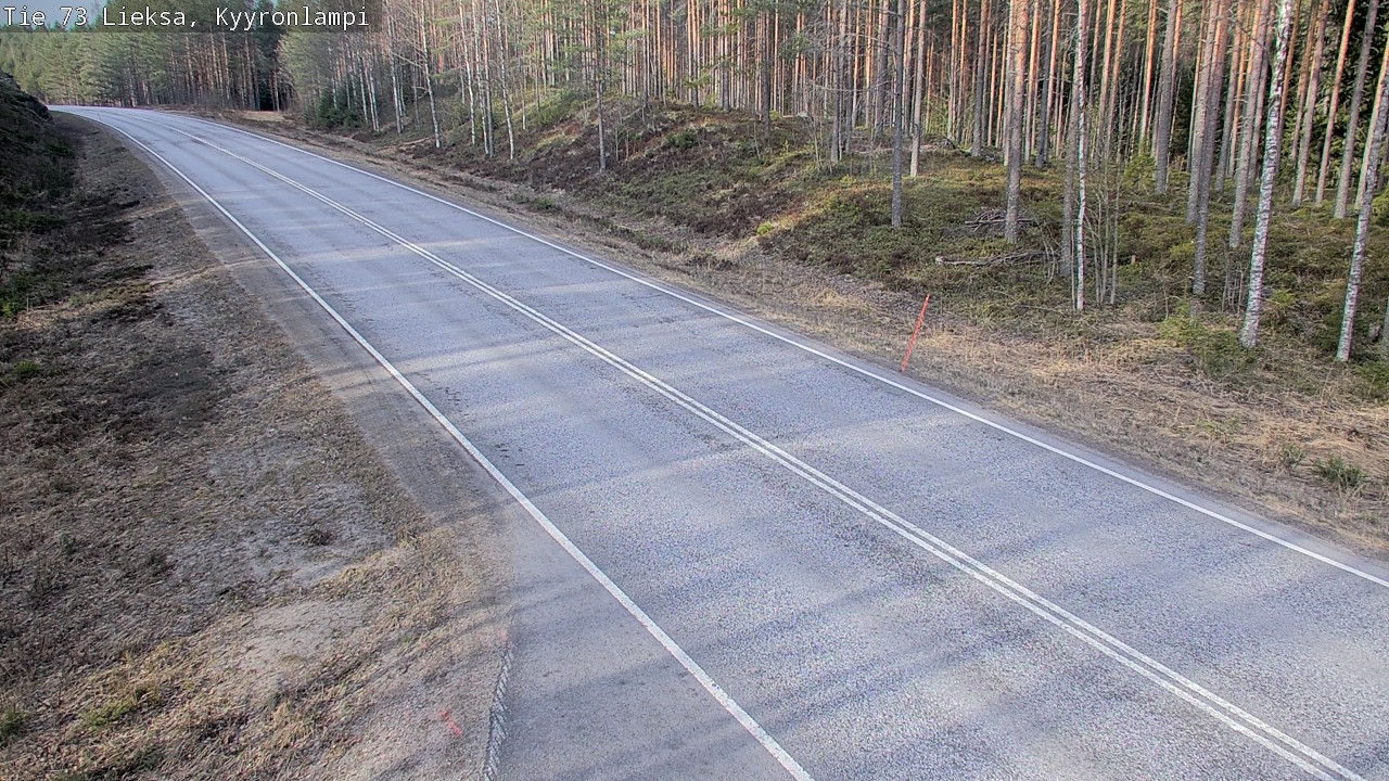 Weather Camera Image Road 73 Lieksa, Kyyrönlampi, Lieksa, Pohjois-Karjala