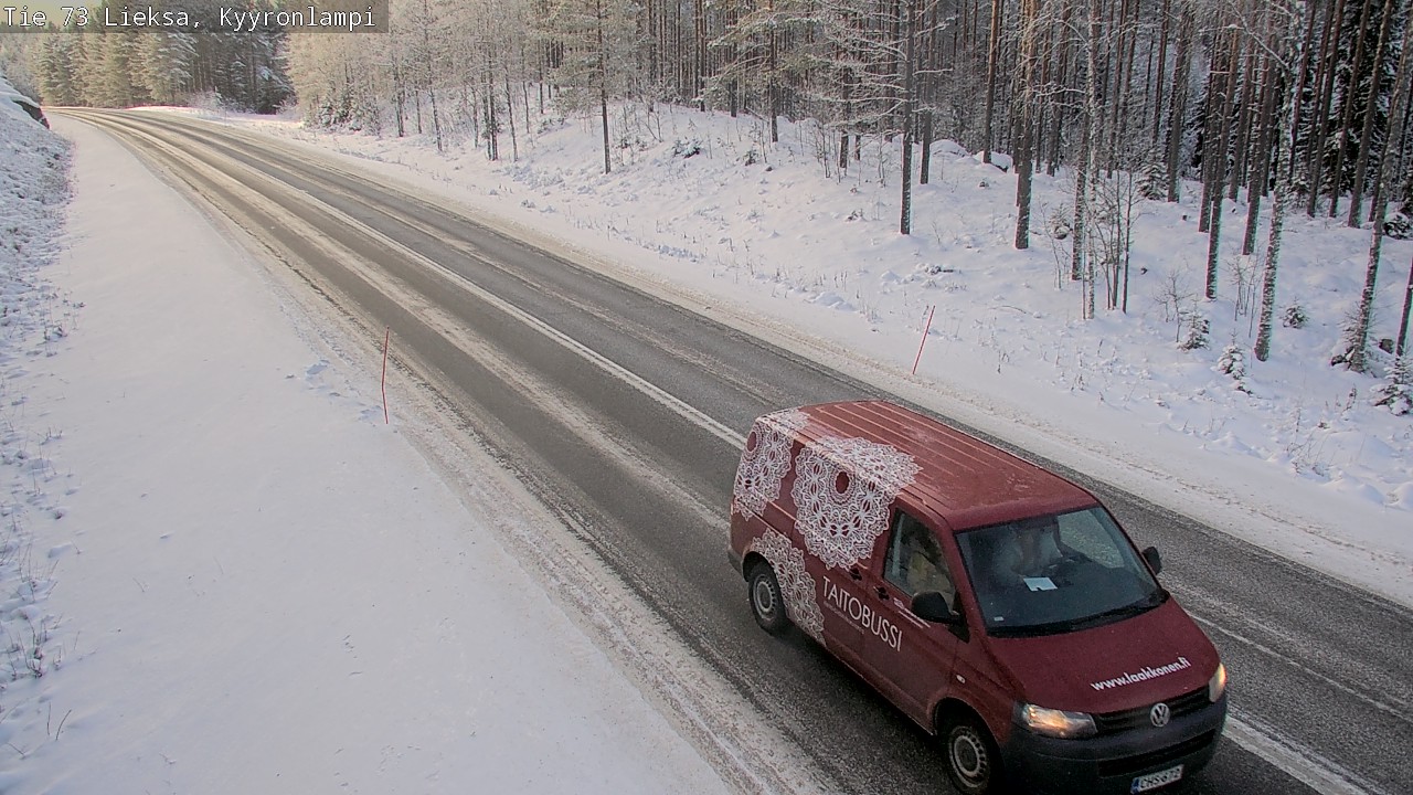 Weather Camera Image Road 73 Lieksa, Kyyrönlampi, Lieksa, Pohjois-Karjala