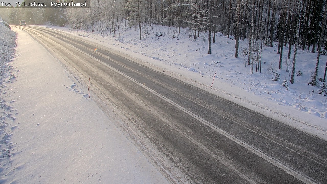 Weather Camera Image Väg 73 Lieksa, Kyyrönlampi, Lieksa, Pohjois-Karjala