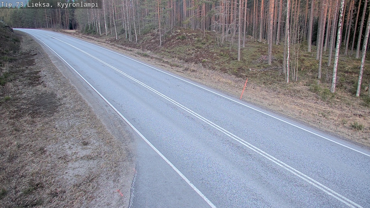 Weather Camera Image Road 73 Lieksa, Kyyrönlampi, Lieksa, Pohjois-Karjala