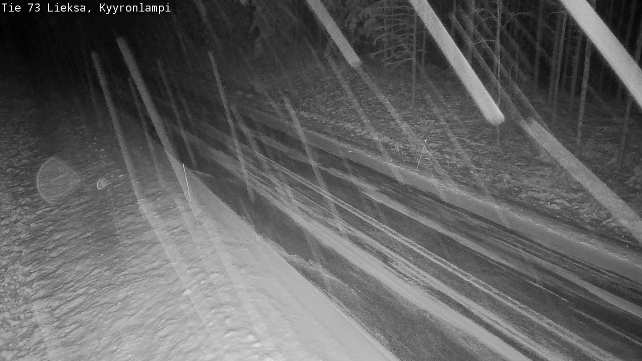 Weather Camera Image Väg 73 Lieksa, Kyyrönlampi, Lieksa, Pohjois-Karjala