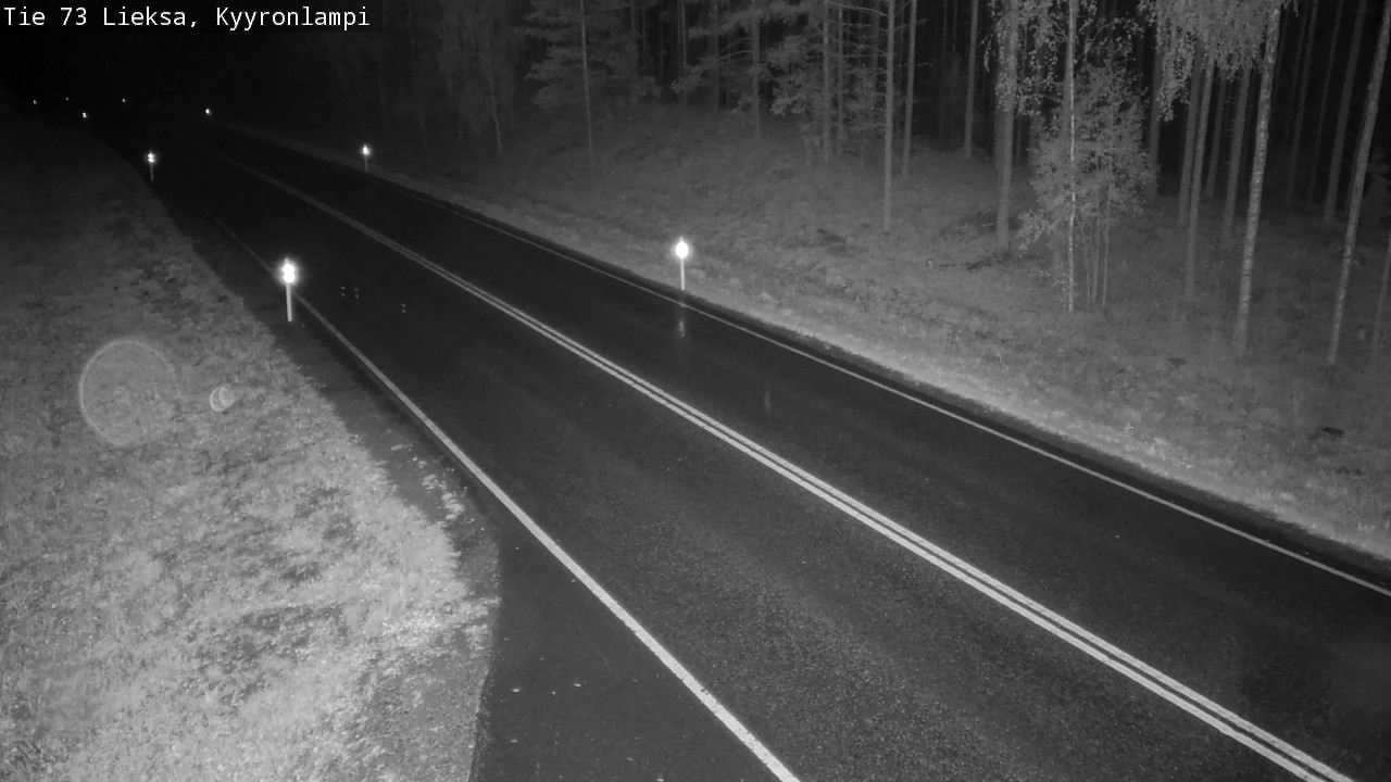 Weather Camera Image Road 73 Lieksa, Kyyrönlampi, Lieksa, Pohjois-Karjala