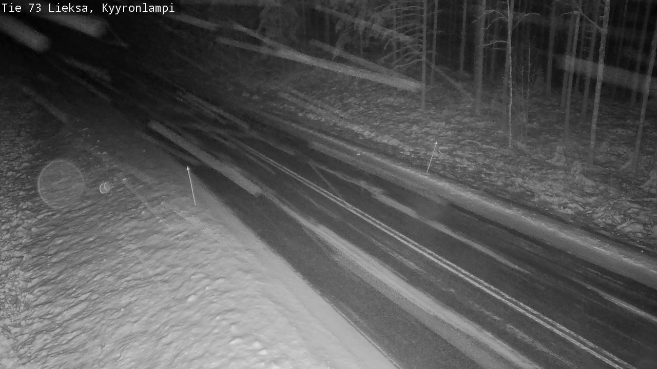 Weather Camera Image Väg 73 Lieksa, Kyyrönlampi, Lieksa, Pohjois-Karjala