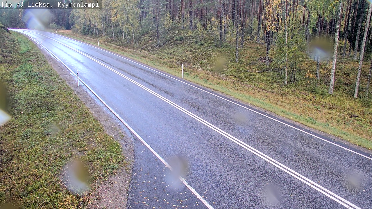 Weather Camera Image Road 73 Lieksa, Kyyrönlampi, Lieksa, Pohjois-Karjala