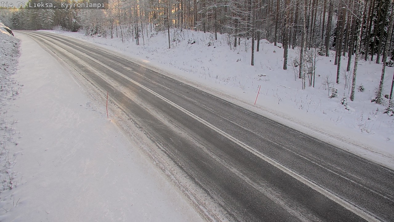 Weather Camera Image Väg 73 Lieksa, Kyyrönlampi, Lieksa, Pohjois-Karjala