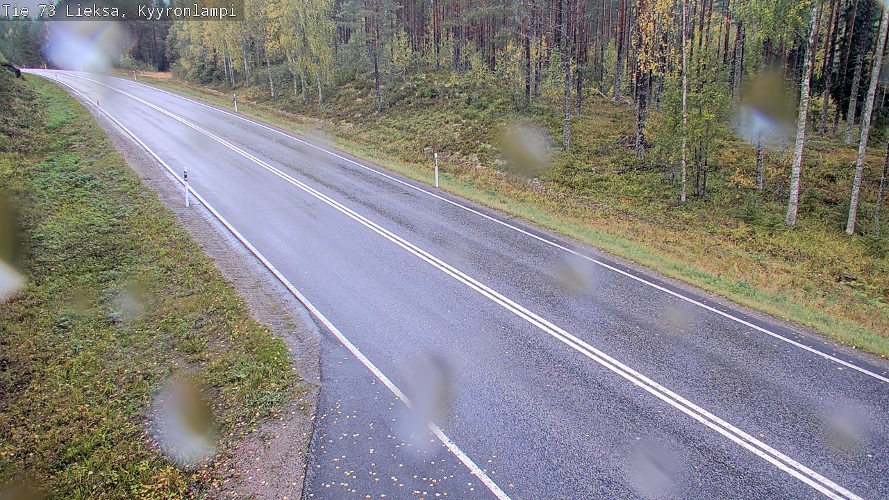 Weather Camera Image Road 73 Lieksa, Kyyrönlampi, Lieksa, Pohjois-Karjala