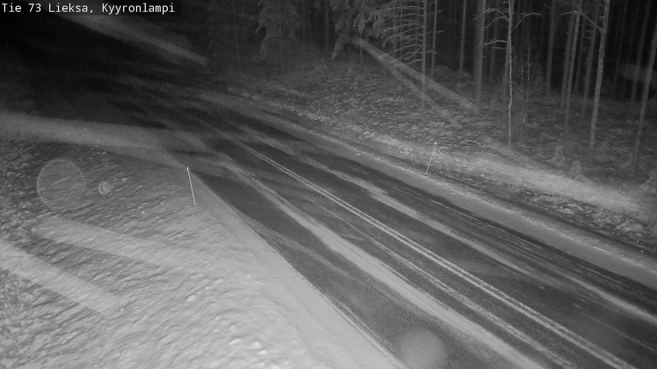 Weather Camera Image Väg 73 Lieksa, Kyyrönlampi, Lieksa, Pohjois-Karjala