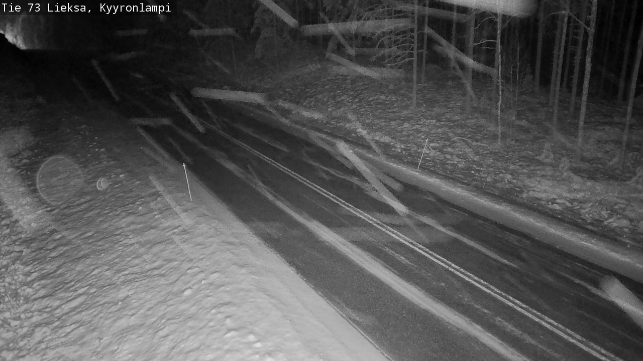 Weather Camera Image Väg 73 Lieksa, Kyyrönlampi, Lieksa, Pohjois-Karjala