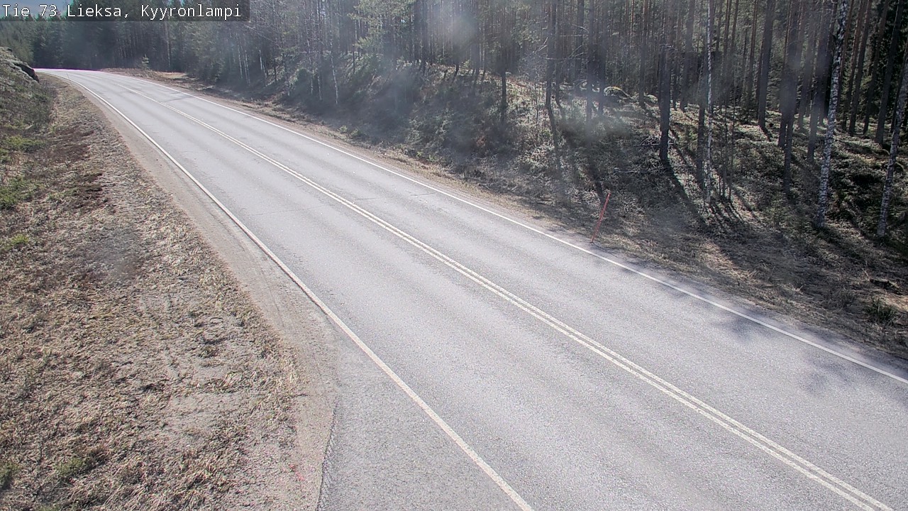 Weather Camera Image Väg 73 Lieksa, Kyyrönlampi, Lieksa, Pohjois-Karjala