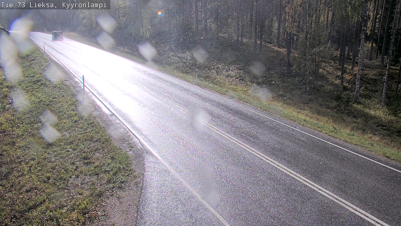 Weather Camera Image Road 73 Lieksa, Kyyrönlampi, Lieksa, Pohjois-Karjala