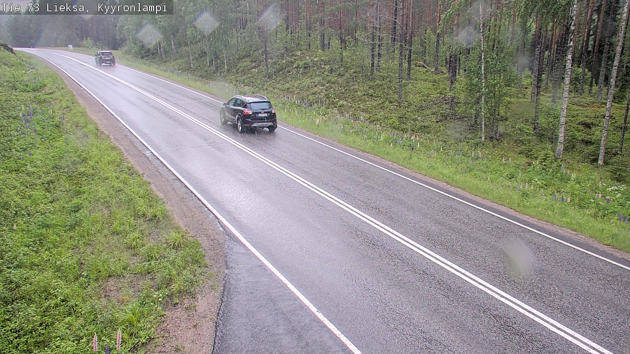 Weather Camera Image Road 73 Lieksa, Kyyrönlampi, Lieksa, Pohjois-Karjala