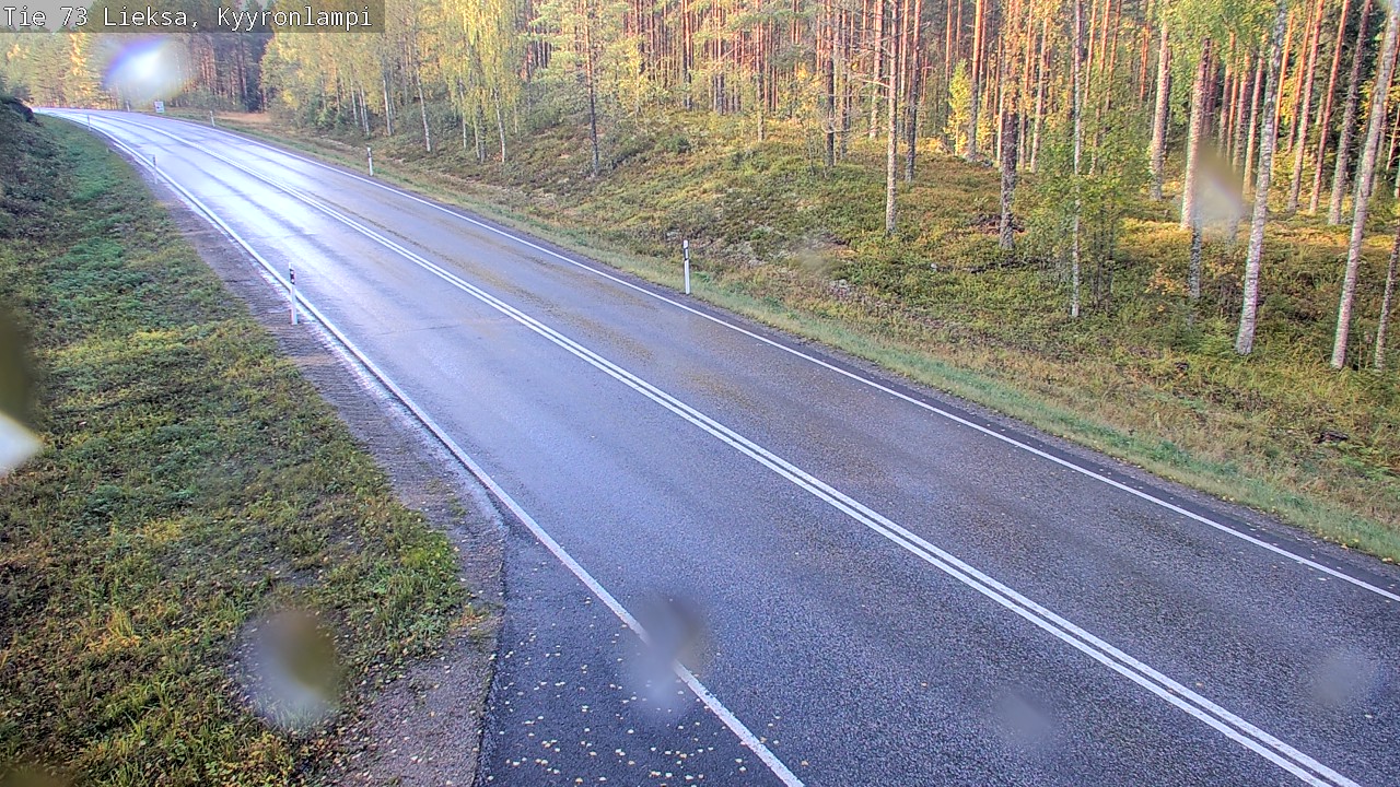 Weather Camera Image Road 73 Lieksa, Kyyrönlampi, Lieksa, Pohjois-Karjala