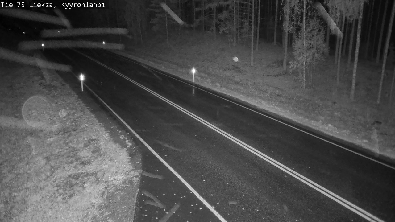 Weather Camera Image Road 73 Lieksa, Kyyrönlampi, Lieksa, Pohjois-Karjala