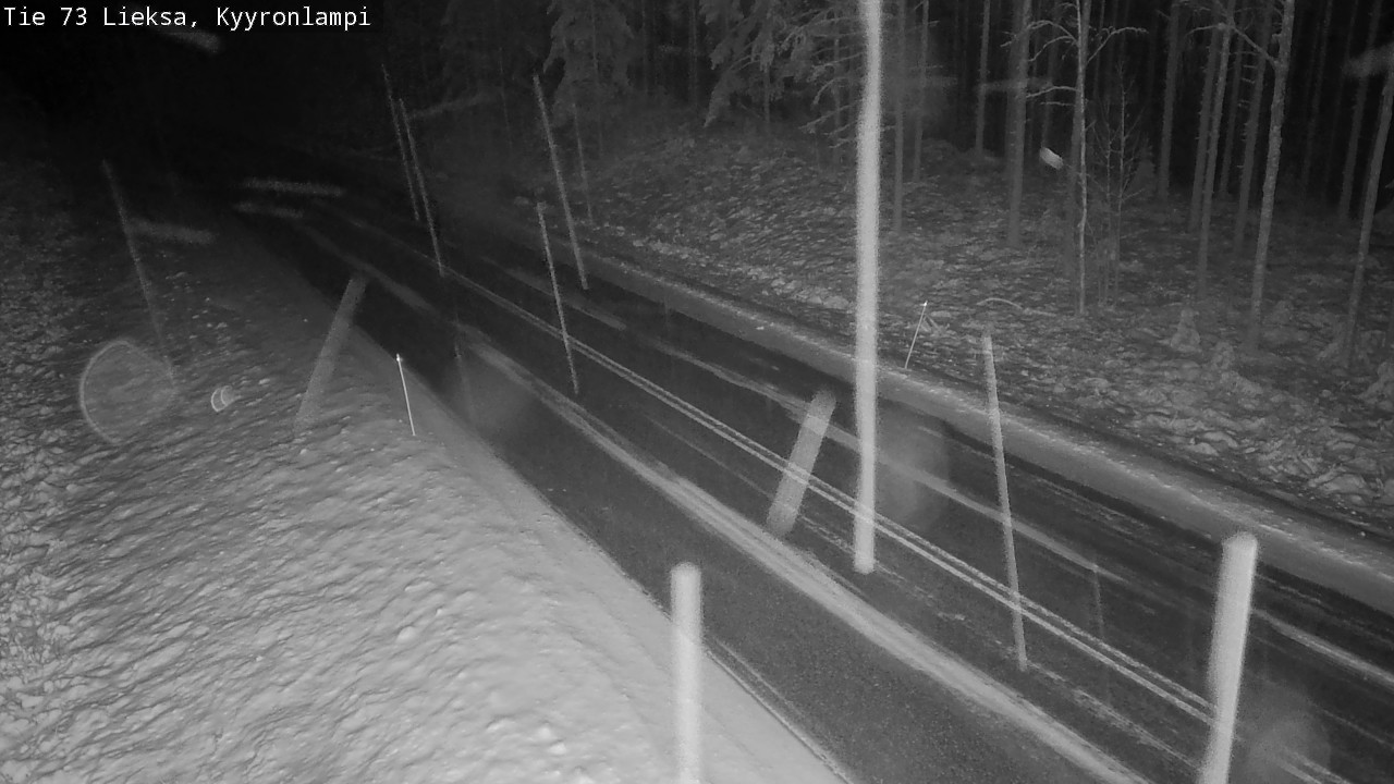 Weather Camera Image Väg 73 Lieksa, Kyyrönlampi, Lieksa, Pohjois-Karjala