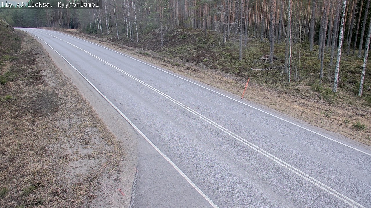 Weather Camera Image Väg 73 Lieksa, Kyyrönlampi, Lieksa, Pohjois-Karjala