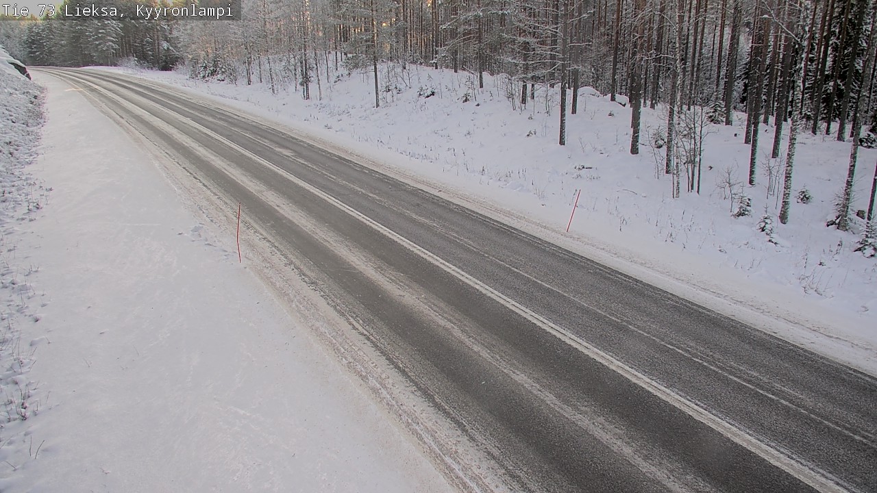 Weather Camera Image Väg 73 Lieksa, Kyyrönlampi, Lieksa, Pohjois-Karjala