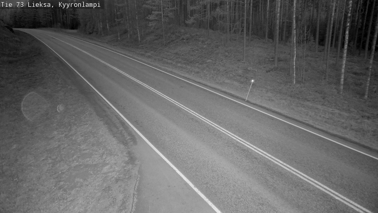 Weather Camera Image Väg 73 Lieksa, Kyyrönlampi, Lieksa, Pohjois-Karjala
