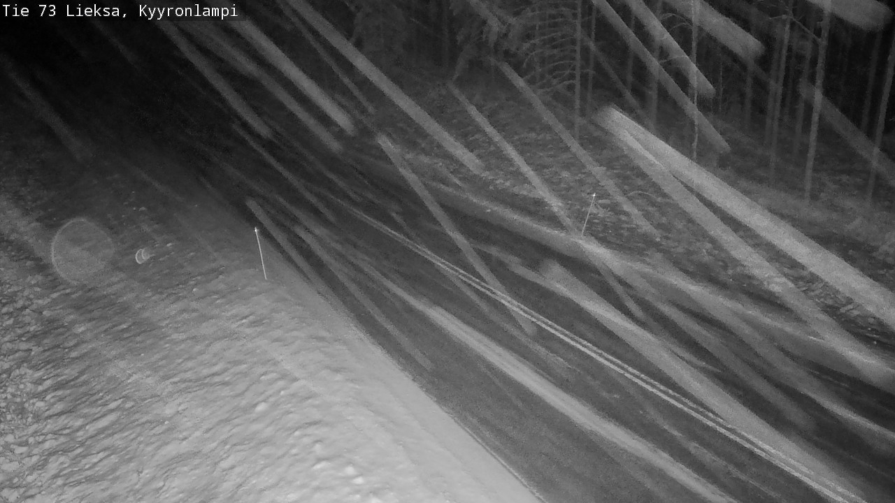 Weather Camera Image Väg 73 Lieksa, Kyyrönlampi, Lieksa, Pohjois-Karjala