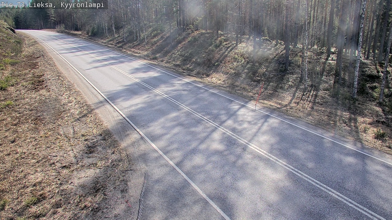 Weather Camera Image Väg 73 Lieksa, Kyyrönlampi, Lieksa, Pohjois-Karjala