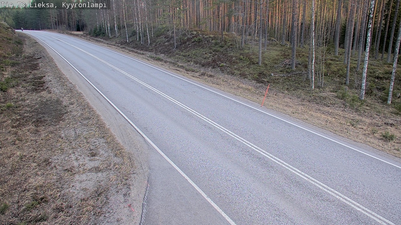 Weather Camera Image Väg 73 Lieksa, Kyyrönlampi, Lieksa, Pohjois-Karjala