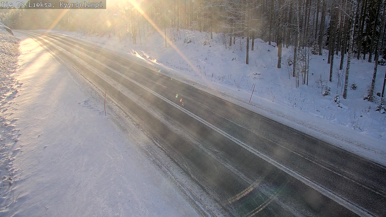 Weather Camera Image Väg 73 Lieksa, Kyyrönlampi, Lieksa, Pohjois-Karjala