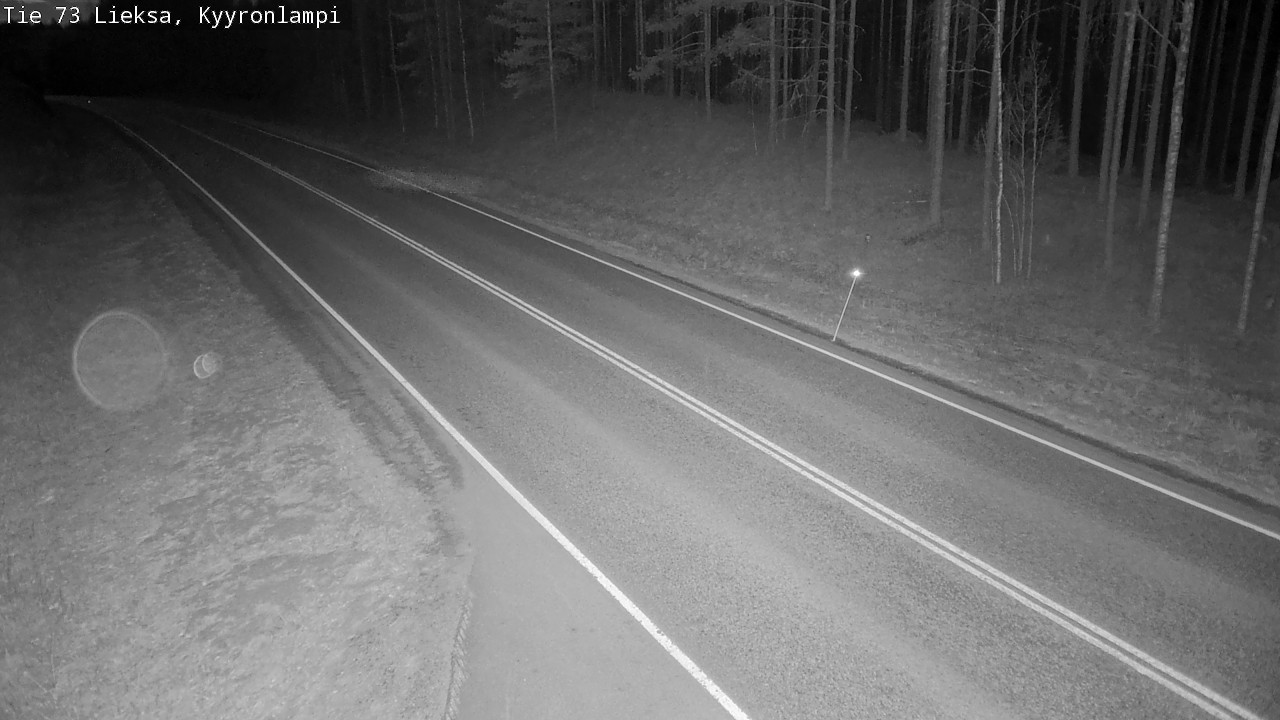 Weather Camera Image Väg 73 Lieksa, Kyyrönlampi, Lieksa, Pohjois-Karjala