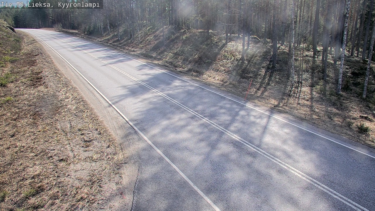 Weather Camera Image Väg 73 Lieksa, Kyyrönlampi, Lieksa, Pohjois-Karjala
