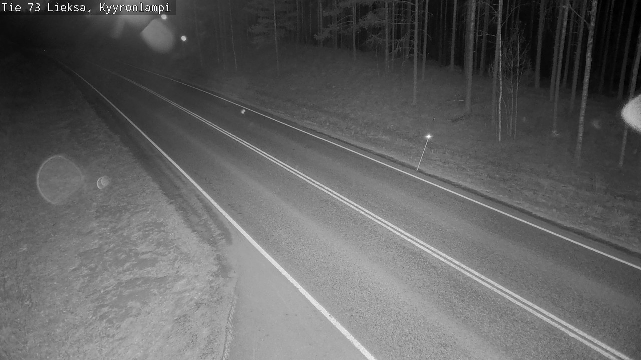 Weather Camera Image Väg 73 Lieksa, Kyyrönlampi, Lieksa, Pohjois-Karjala