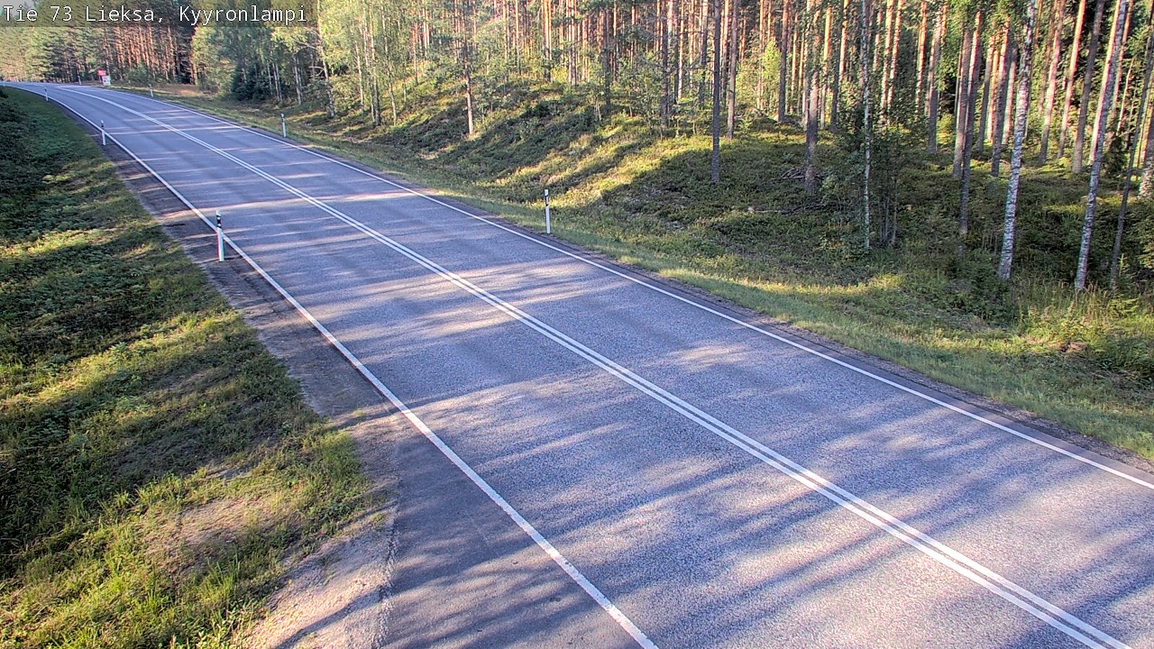 Weather Camera Image Road 73 Lieksa, Kyyrönlampi, Lieksa, Pohjois-Karjala