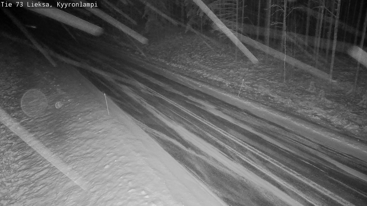 Weather Camera Image Väg 73 Lieksa, Kyyrönlampi, Lieksa, Pohjois-Karjala