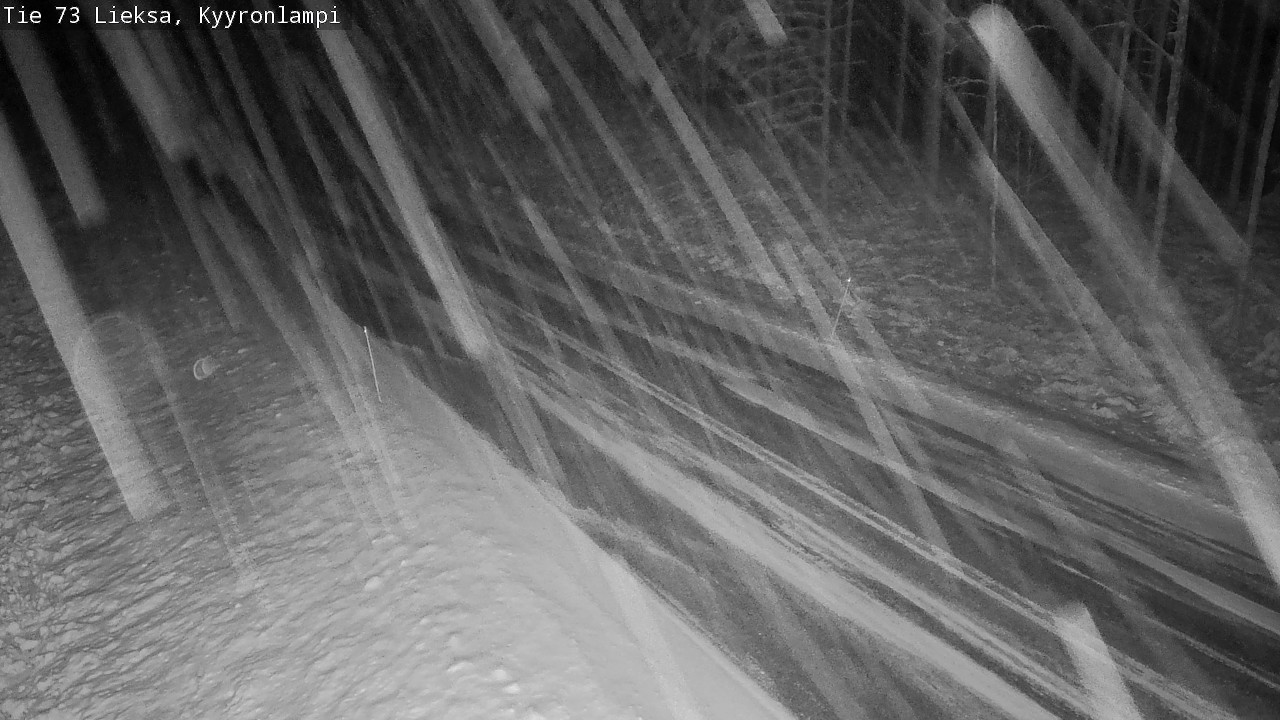 Weather Camera Image Väg 73 Lieksa, Kyyrönlampi, Lieksa, Pohjois-Karjala
