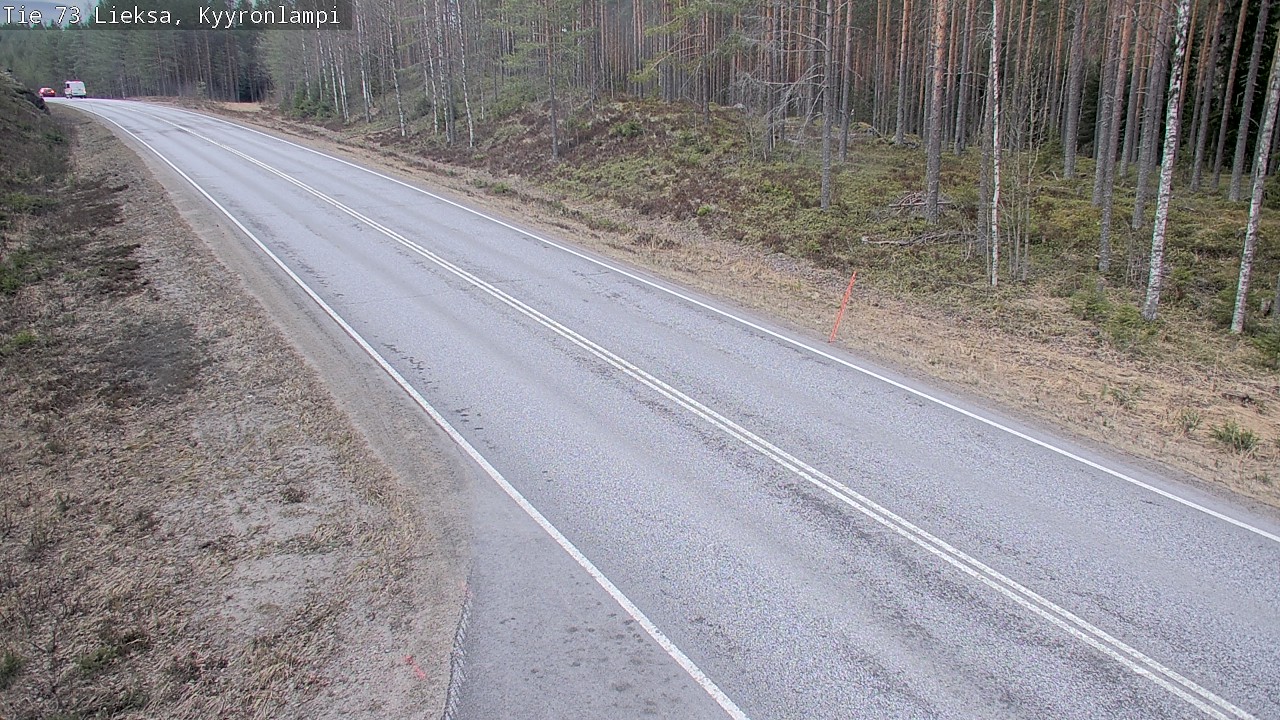 Weather Camera Image Väg 73 Lieksa, Kyyrönlampi, Lieksa, Pohjois-Karjala