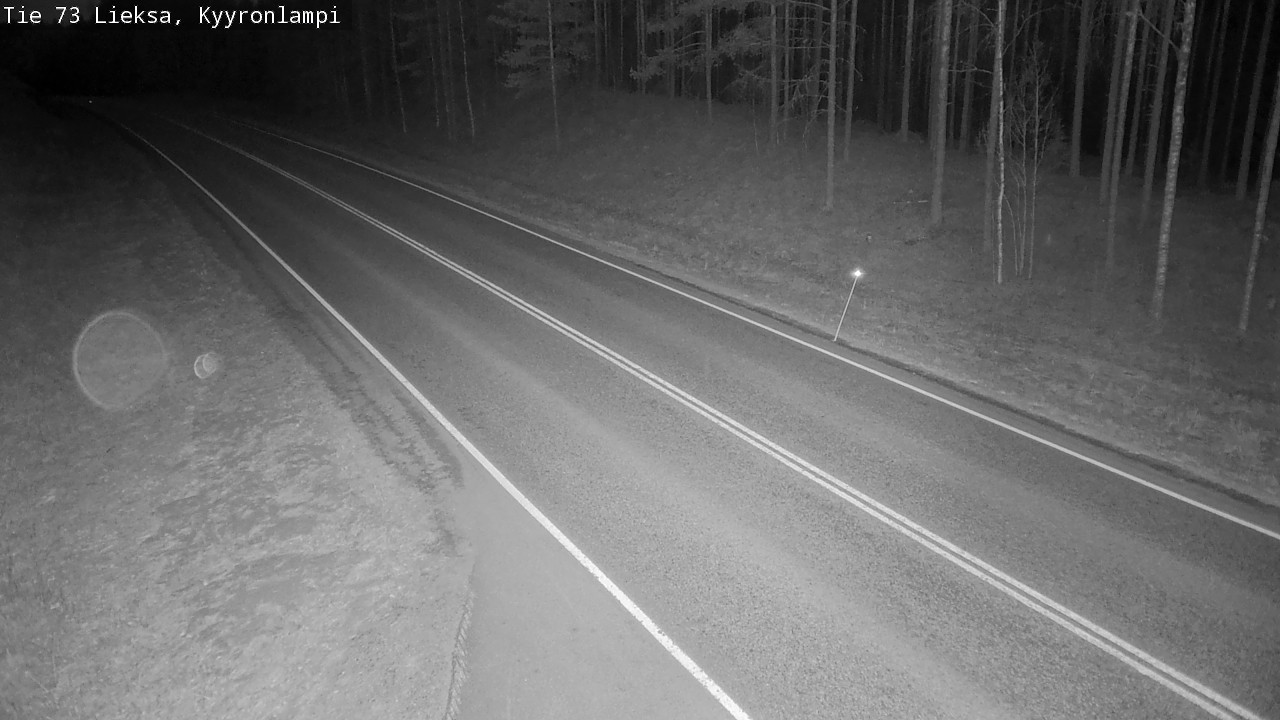 Weather Camera Image Väg 73 Lieksa, Kyyrönlampi, Lieksa, Pohjois-Karjala