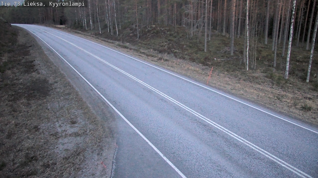Weather Camera Image Road 73 Lieksa, Kyyrönlampi, Lieksa, Pohjois-Karjala