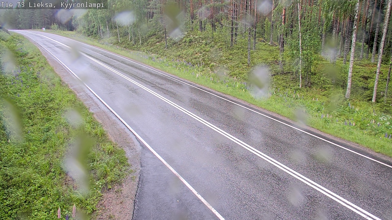 Weather Camera Image Road 73 Lieksa, Kyyrönlampi, Lieksa, Pohjois-Karjala