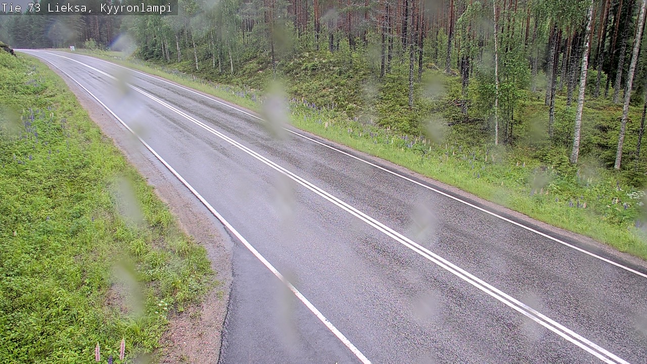 Weather Camera Image Road 73 Lieksa, Kyyrönlampi, Lieksa, Pohjois-Karjala