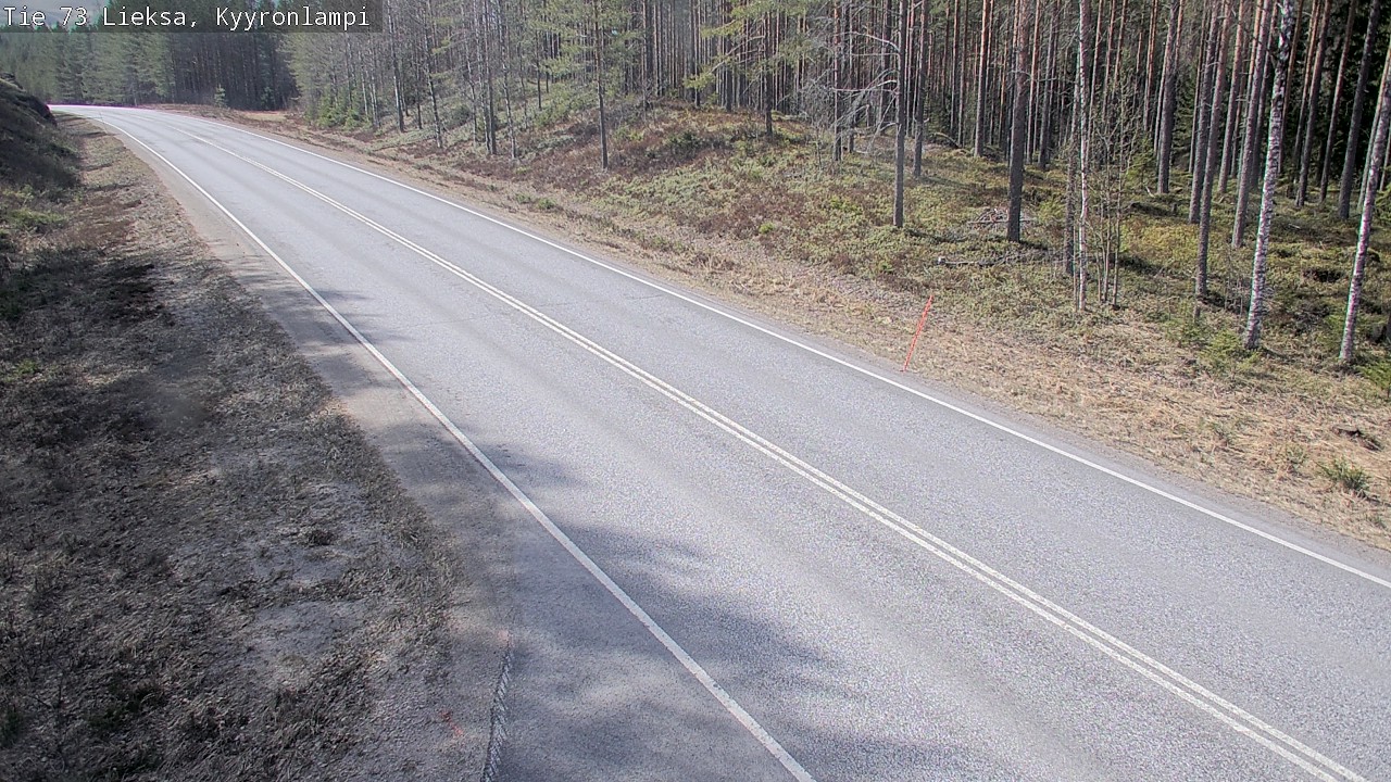 Weather Camera Image Väg 73 Lieksa, Kyyrönlampi, Lieksa, Pohjois-Karjala