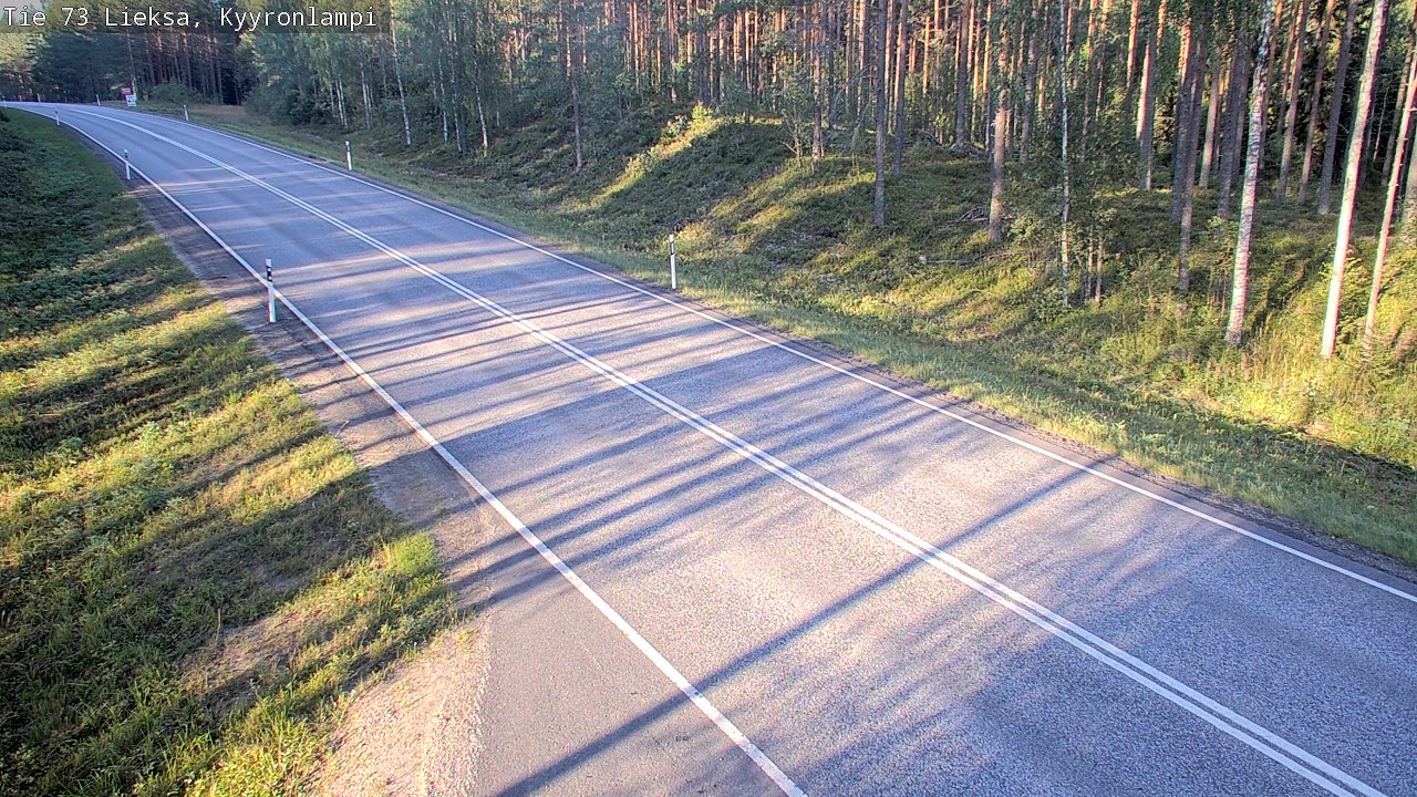 Weather Camera Image Road 73 Lieksa, Kyyrönlampi, Lieksa, Pohjois-Karjala
