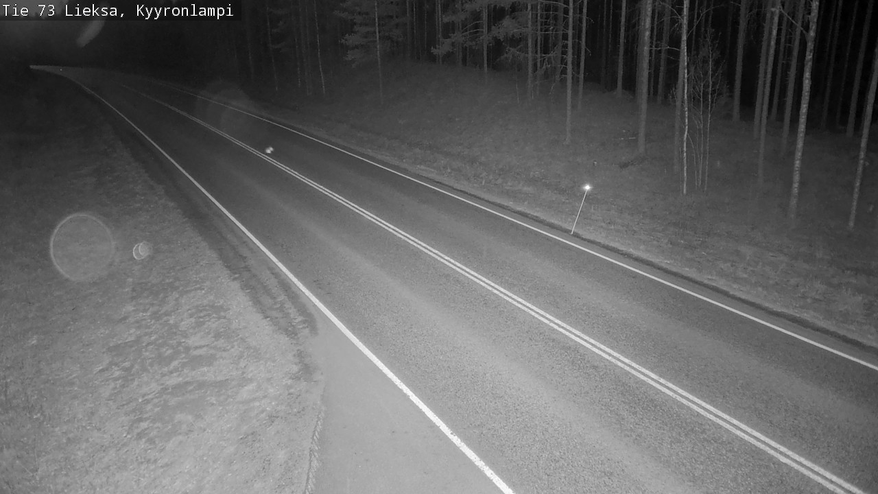 Weather Camera Image Väg 73 Lieksa, Kyyrönlampi, Lieksa, Pohjois-Karjala
